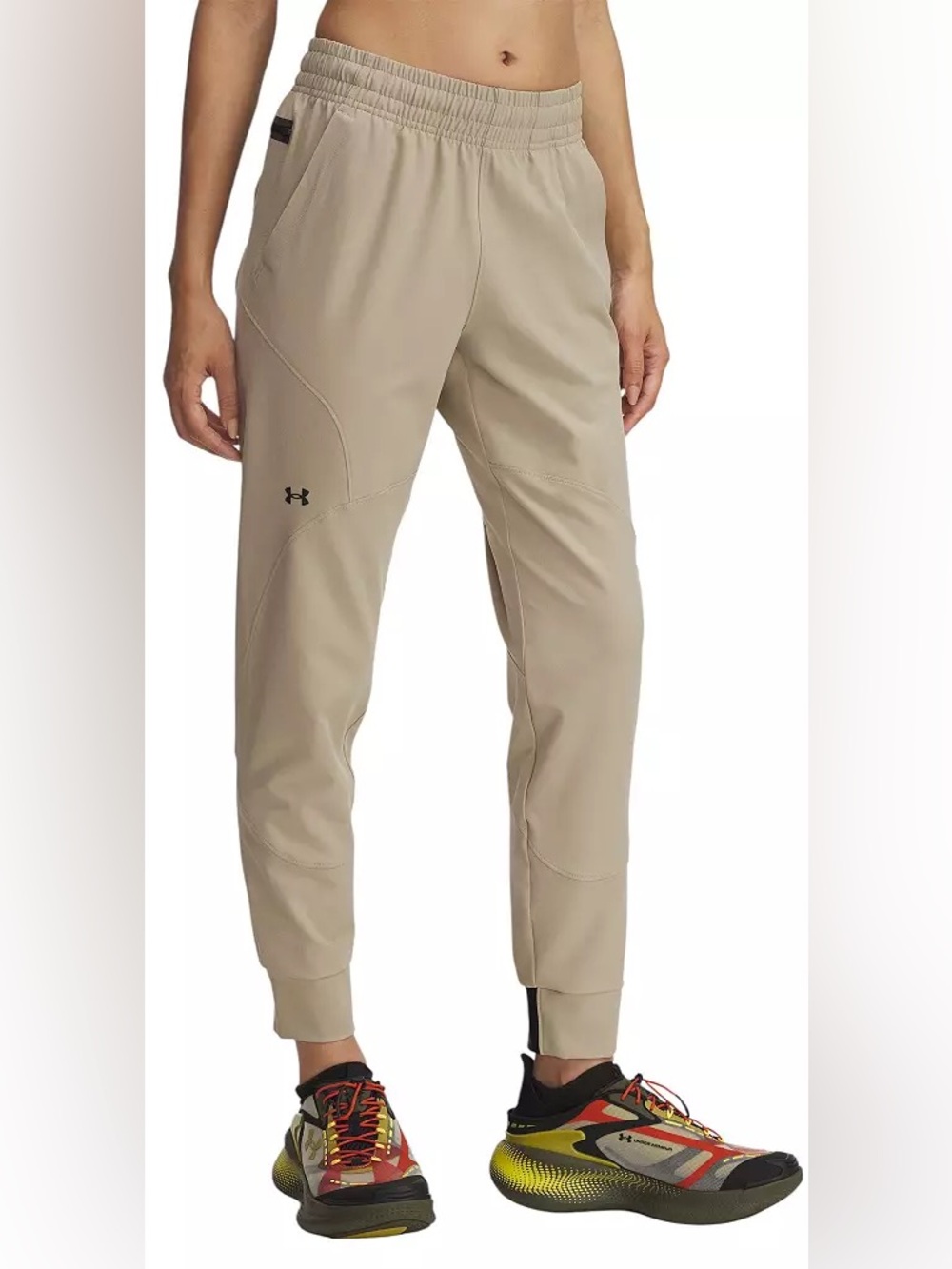 NWT Under Armour Unstoppable Joggers | City Khaki/Black | Size XS